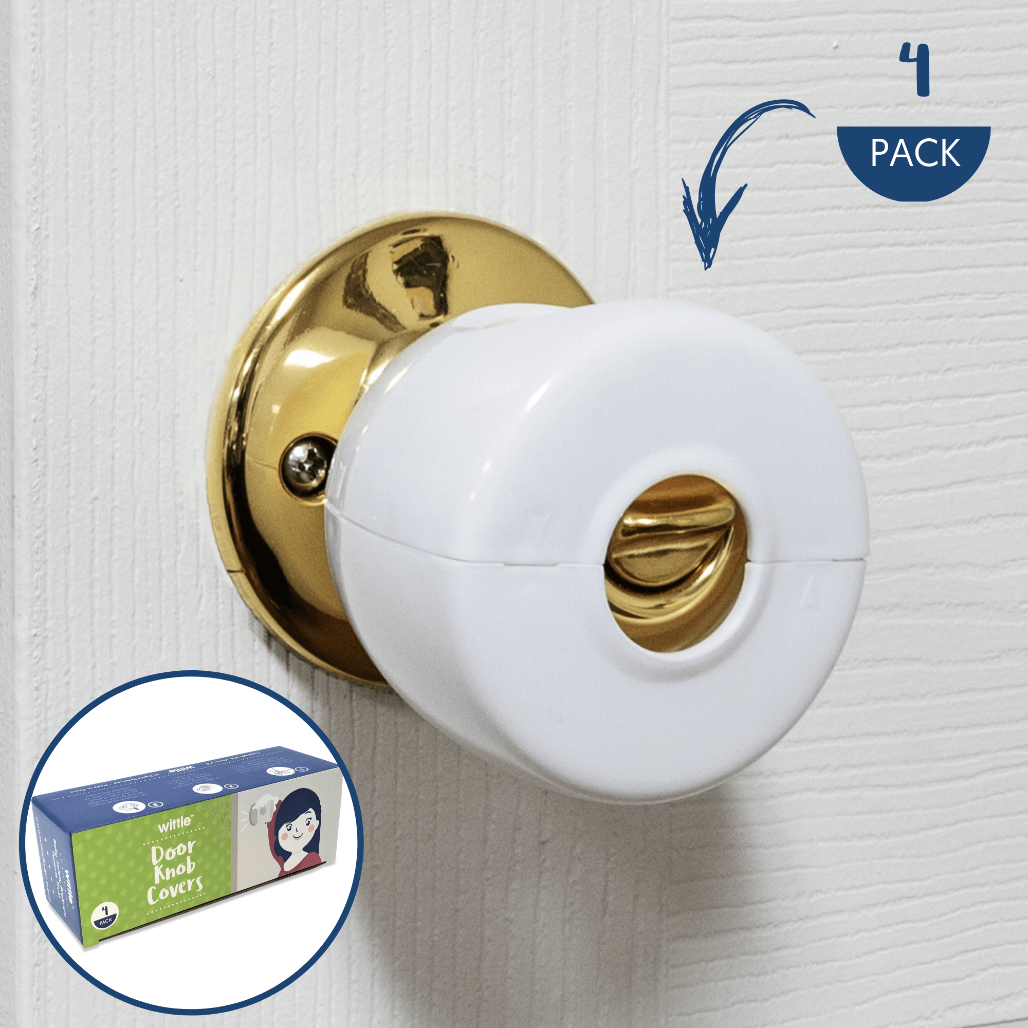 Door Knob Safety Cover 6 Pack Baby Child Proof Door Locks Guards