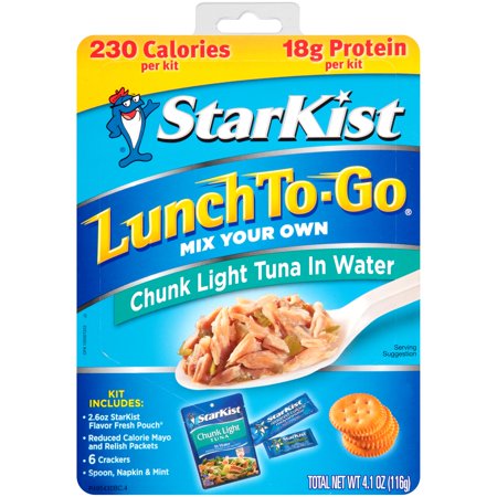 Starkist Tuna Water - (4 Pack) StarKist Lunch To-Go, Chunk Light Tuna in Water, 4.1 Ounce Box