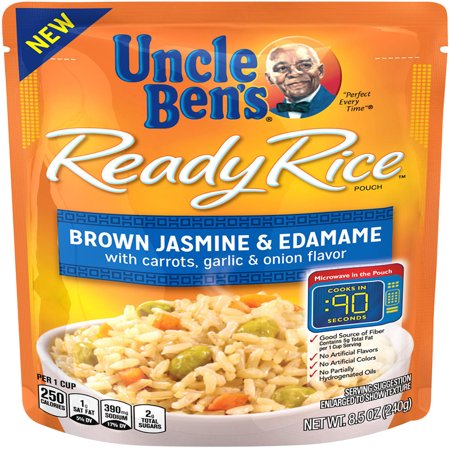 UNCLE BEN'S Ready Rice: Brown Jasmine Edamame, 8.5 oz pouch - Walmart.com