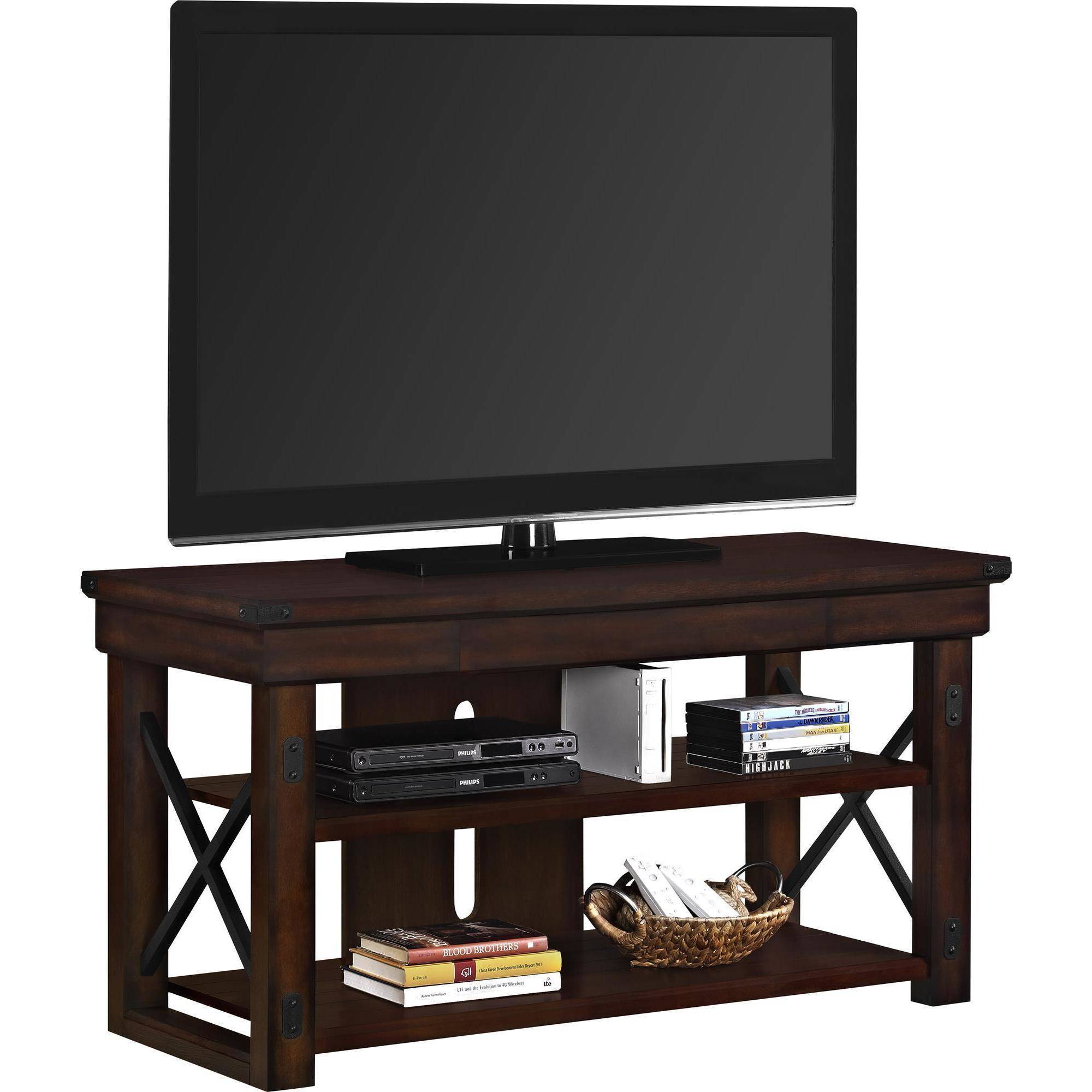 Better Homes and Gardens Preston Park TV Stand for TVs up to 50'', Mahogany