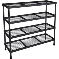 Muscle Rack 31"W x 31"H x 11"D 11-Shelf Wire Shelving, Black