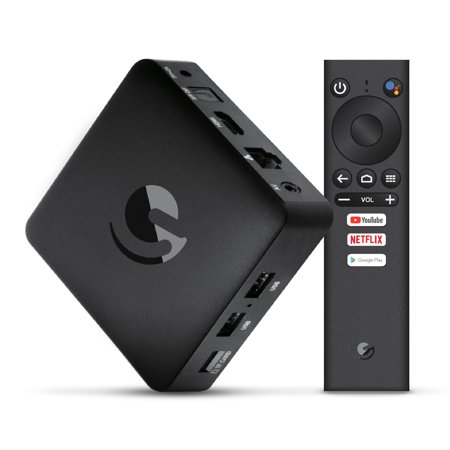 Jetstream 4K Ultra HD Android TV Box with Voice Search Remote - Compatible with Google (Best 4k Android Tv Box)