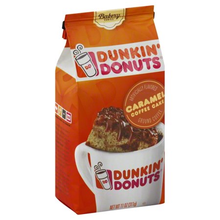 Dunkin' Donuts Ground Coffee Caramel Coffee Cake, 11.0 OZ ...