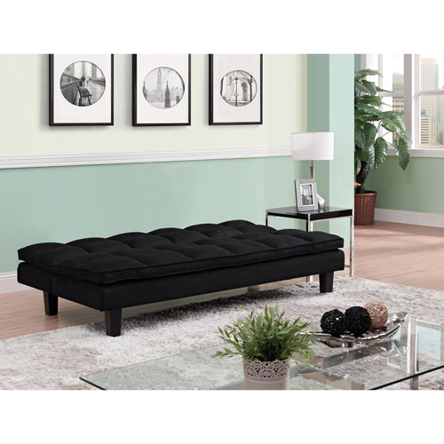 Allegra Pillow-Top Futon, Black