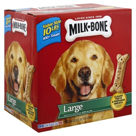 Milk-Bone Original Large Dog Biscuits, 10-Pound (Best Raw Bones For Puppies)