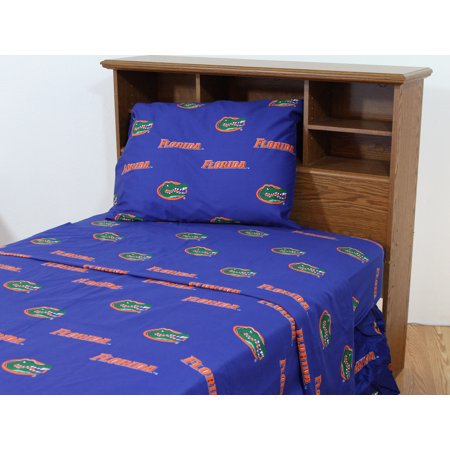 Florida Gators 100 Cotton 4 Piece Sheet Set Flat Ed Florida Gators 100 Cotton 4 Piece Sheet Set Flat Ed 2 Pillow Cases King Team Colors