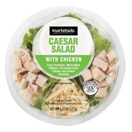 Marketside Chicken Caesar Salad Bowl 6.25 oz - Walmart.com