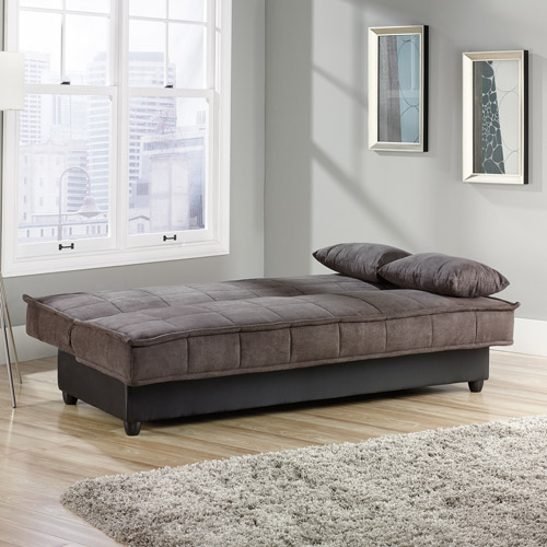 Sauder Bayshore Convertible Sofa, Chocolate