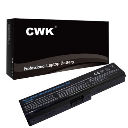 - Toshiba PA3817U-1BRS Laptop Battery - New CWK® Professional 6-cell, Li-ion Battery