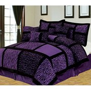 Purple Comforter Sets Empire Home Safari 5 Piece Purple Twin Size Comforter Set On
