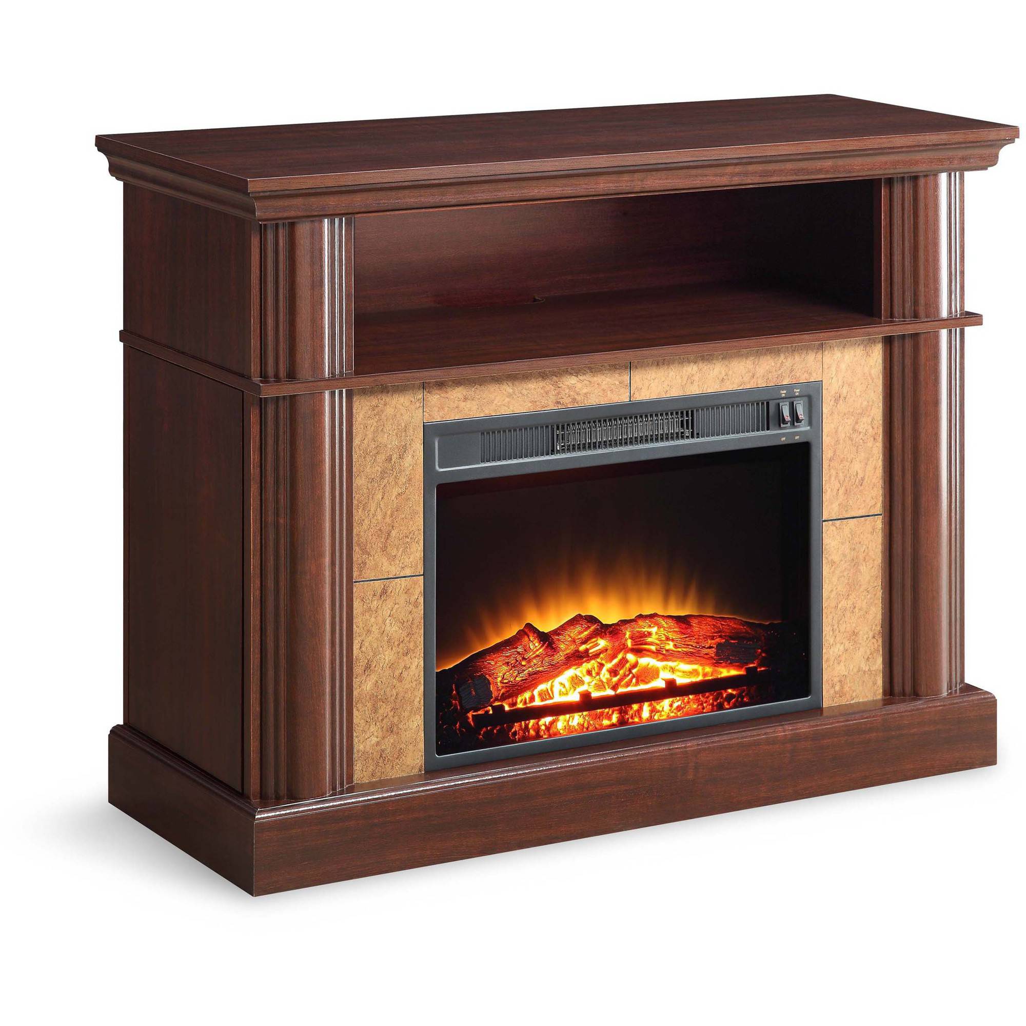 Better Homes and Gardens Cherry Media Fireplace for TVs up to 54''