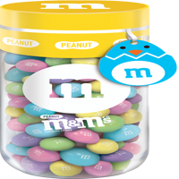 M&M'S Peanut Chocolate Easter Candy Gift 11-Ounce Jar