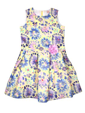 Printed Stripe Organza Easter Dress (Little Girls, Big Girls & Big Girls Plus)