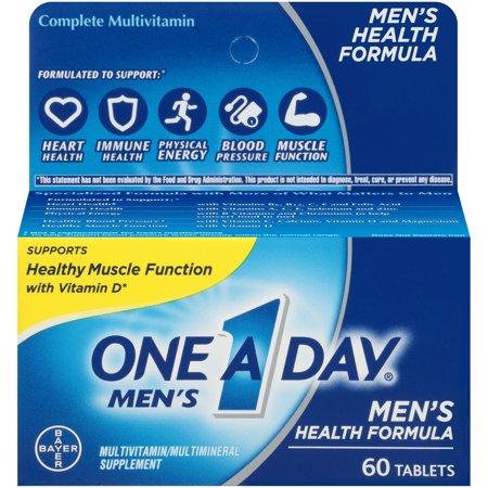 One A Day Menâs Multivitamin, Supplement with Vitamins A, C, E, B1, B2, B6, B12, Calcium and Vitamin D, 60