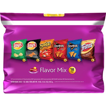 Frito Lay Mix 18ct Flavor Mix Multipack 18.0oz - Walmart.com