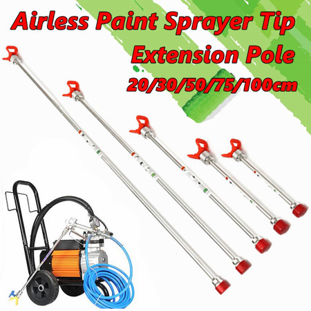 Airless Paint Spray Gun Extension Pole Tip Sprayer
