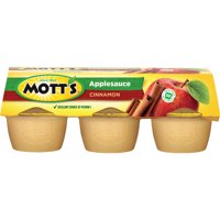 (3 Pack) Mott's Applesauce Cups, Cinnamon, 4 Oz, 6 Count