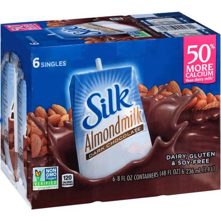 - Silk Dark Chocolate Almond Milk, 8 fl oz, 6 Count