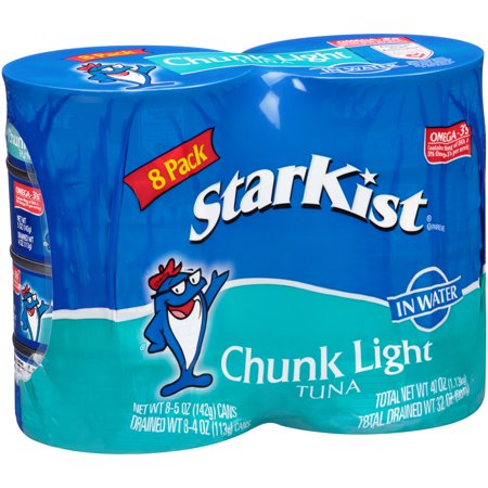 (8 Cans) StarKist Chunk Light Tuna in Water, 5 oz