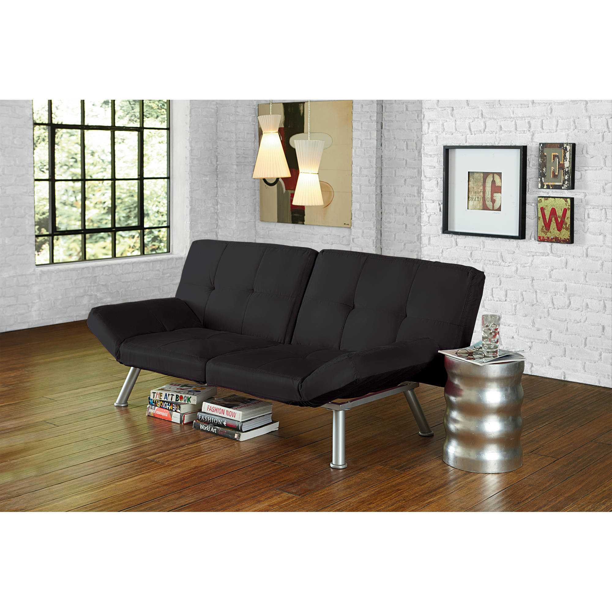 Mainstays Contempo Futon, Multiple Colors