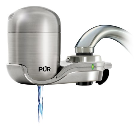 PUR Advanced Faucet Water Filter, Stainless Steel Finish,