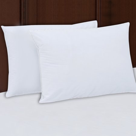 Mainstays 200TC Cotton Medium Support Pillow Set of 2, Multiple (Best Queen Size Pillows)