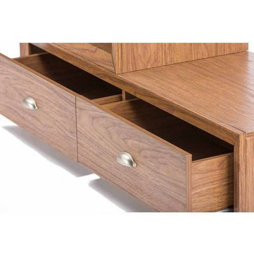 Bainbridge ''Walnut'' Wood Contemporary TV Stand for TVs up to 70''