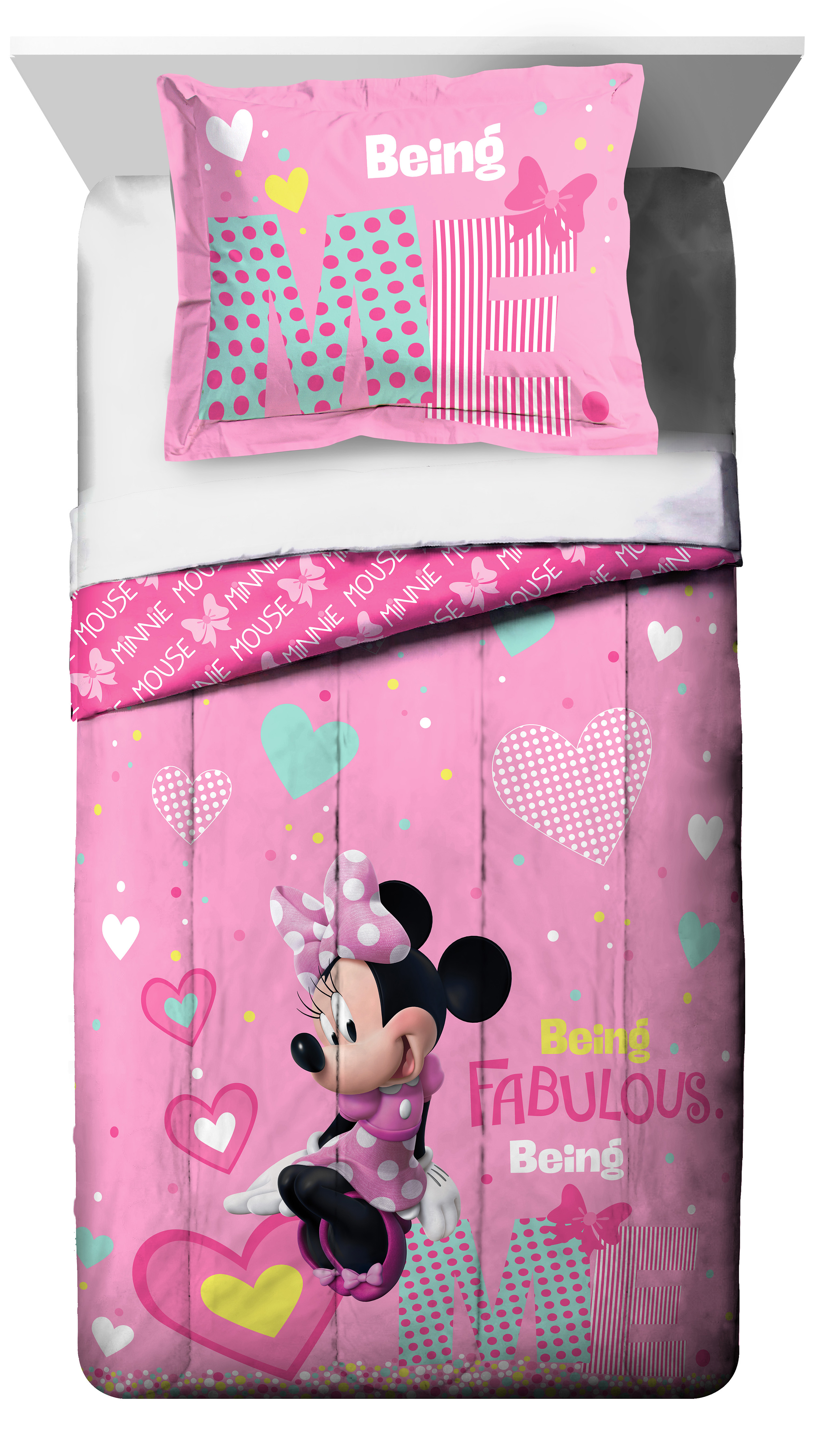 minnie mouse blanket set