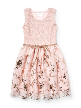Allover Butterfly Easter Dress (Little Girls & Big Girls)
