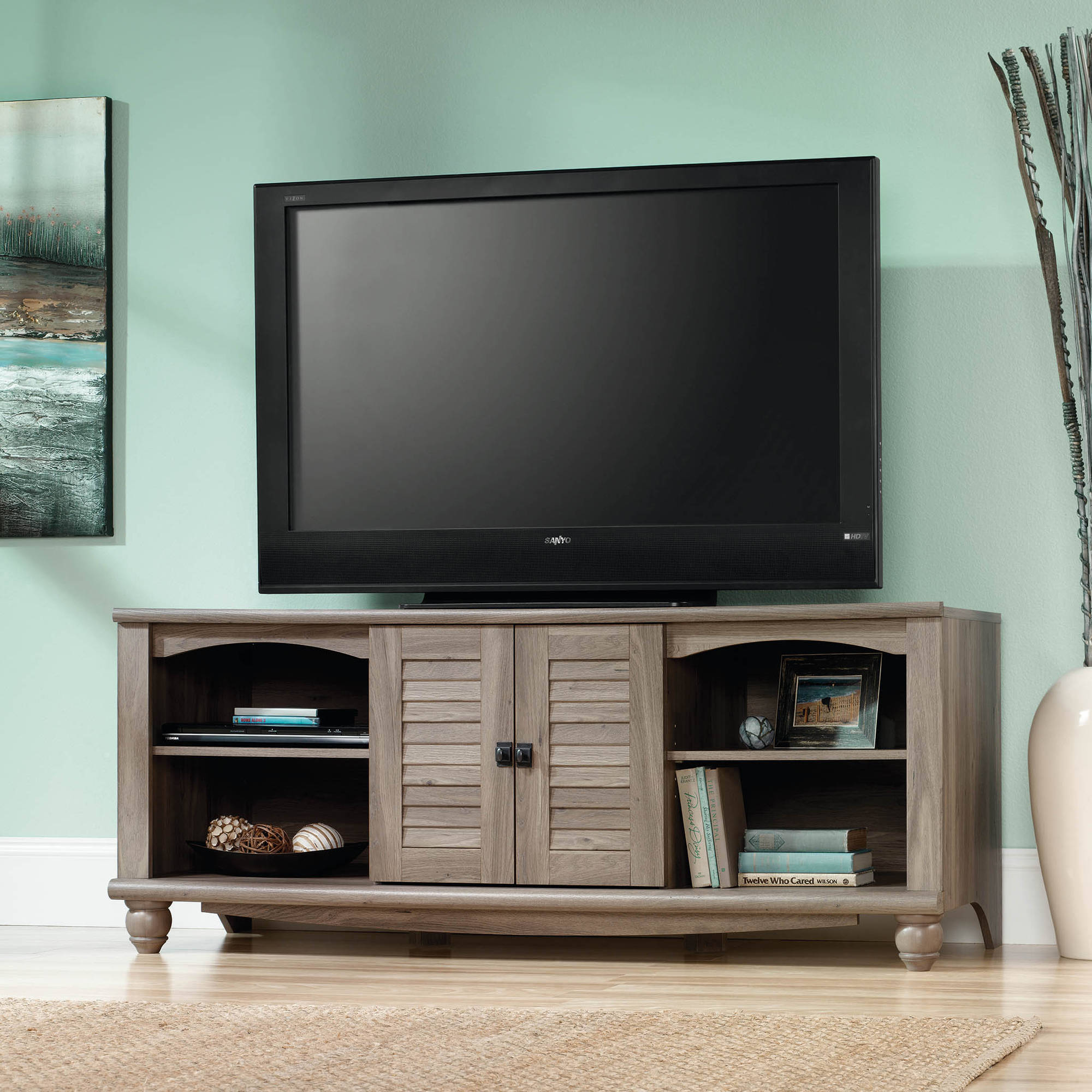 Sauder Harbor View Entertainment Credenza for TVs up to 60'', Multiple Finishes