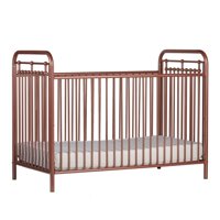 Little Seeds Sierra Ridge Tessa Metal Crib, Rose Gold