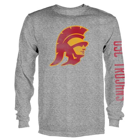 Usc Trojan Gear - Men's Gray USC Trojans Notion Long Sleeve T-Shirt