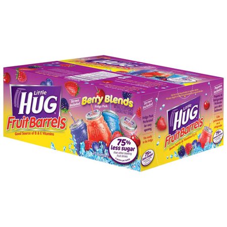 Little Hug Fruit Drink Barrels Berry Blends Variety Pack, 8 Fl. Oz., 20 ...