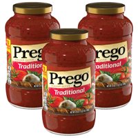 (3 Pack) Prego Pasta Sauce, Traditional, 24 oz. Jar
