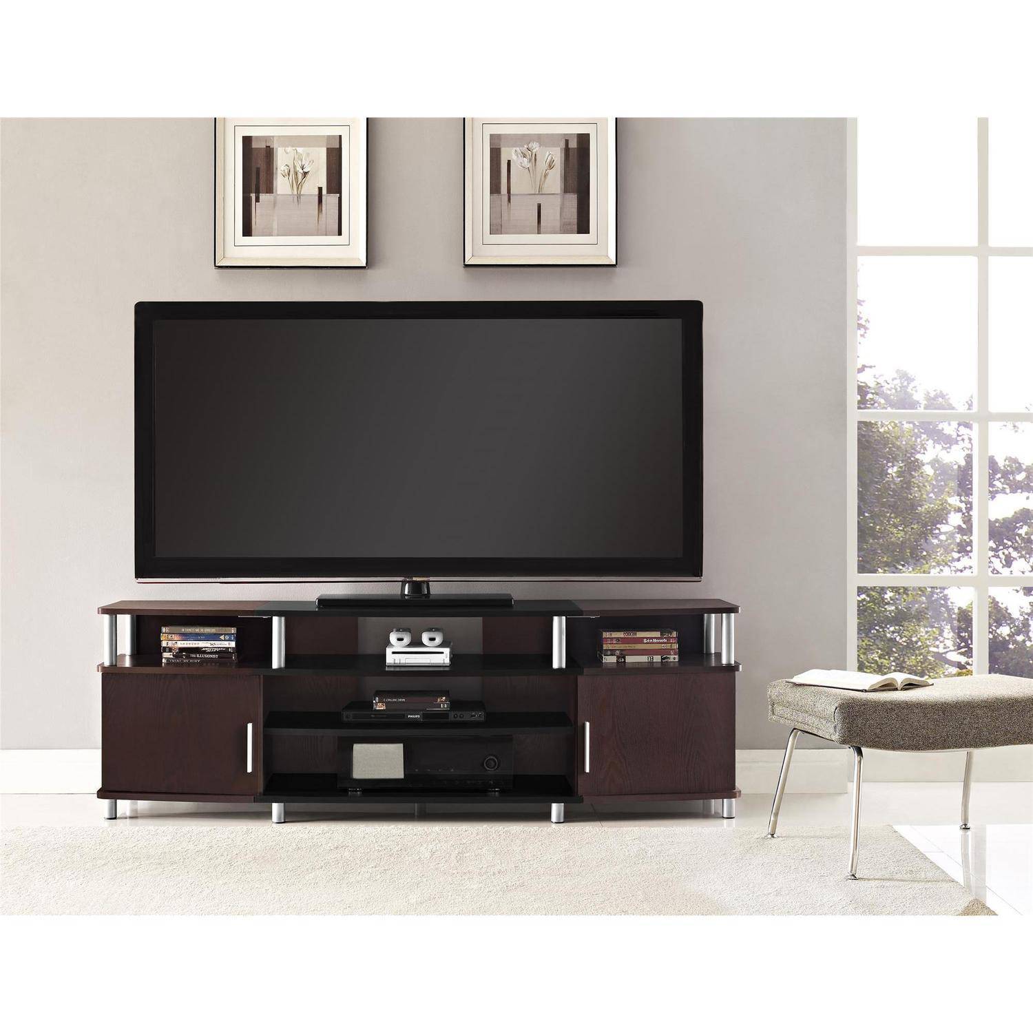 Carson XL Black and Cherry TV Stand for TVs up to 70''