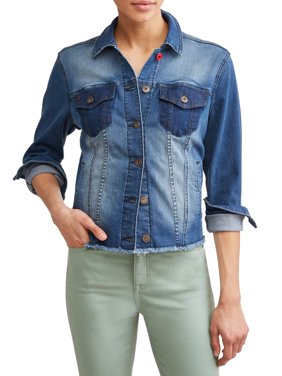 Patchwork Denim Jacket Women's (Medium)