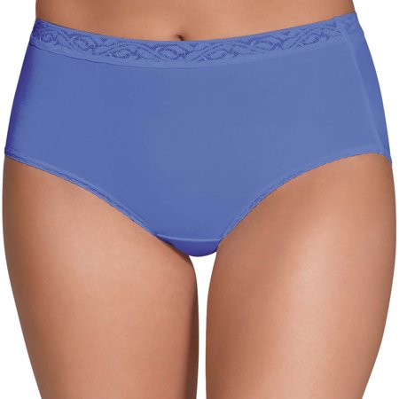 Women's Assorted Nylon Brief Panties - 6 Pack