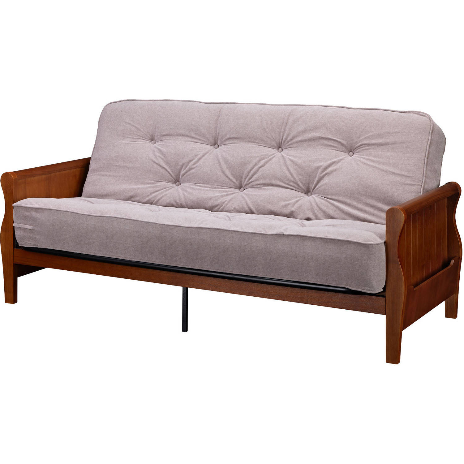 Better Homes and Gardens Wood Arm Futon with 8