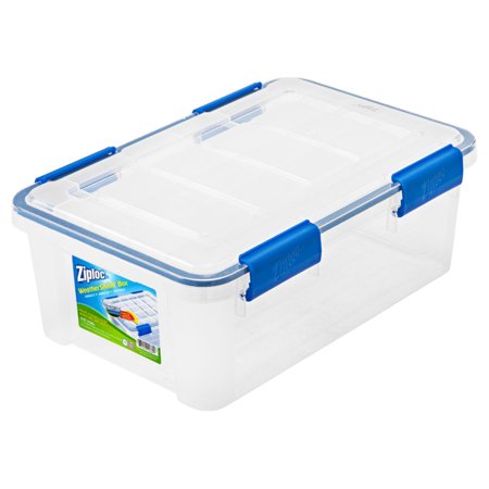 Ziploc 16 Qt./4 Gal. WeatherShield Storage Box,