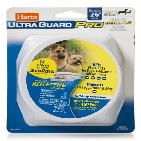 Hartz Flea and Tick Ultraguard Pro Reflective Dog Collar, 2 Pack of 7