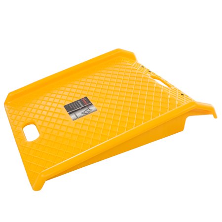 Straight Ramp - Curb Ramp-Portable Poly Ramp With 1000Lbs Weight Capacity-For Delivery, Hand Truck, Carts, Wheelchairs, and Walkers by Stalwart (Yellow)