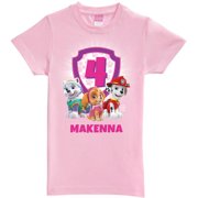 Paw Patrol S T Shirts Paw Patrol Birthday Tee Personalized S Pink Ed T Shirt