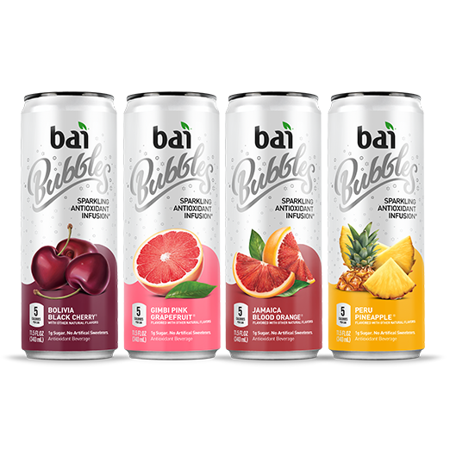 - Bai Bubbles Sparkling Antioxidant Infusion Voyager Antioxidant Beverage Variety Pack, 11.5 fl oz, 12 pack