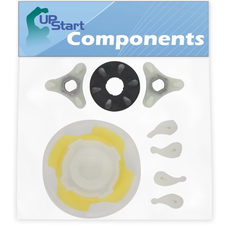 Nem 362 Coupler - 285753A Washer Motor Coupler & 285809 Short Cam Agitator Repair Kit Replacement for Whirlpool 7MLSQ8000JQ4 - Compatible w/ 285753A Direct Drive Motor Coupling Kit & 285809 Agitator Repair Kit