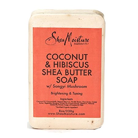 Red Butter Soap - Shea Moisture Coconut & Hibiscus Shea Butter Soap, 8.0 Oz