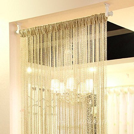 Moaere Door String Curtain Window Panel Room Divider Crystal