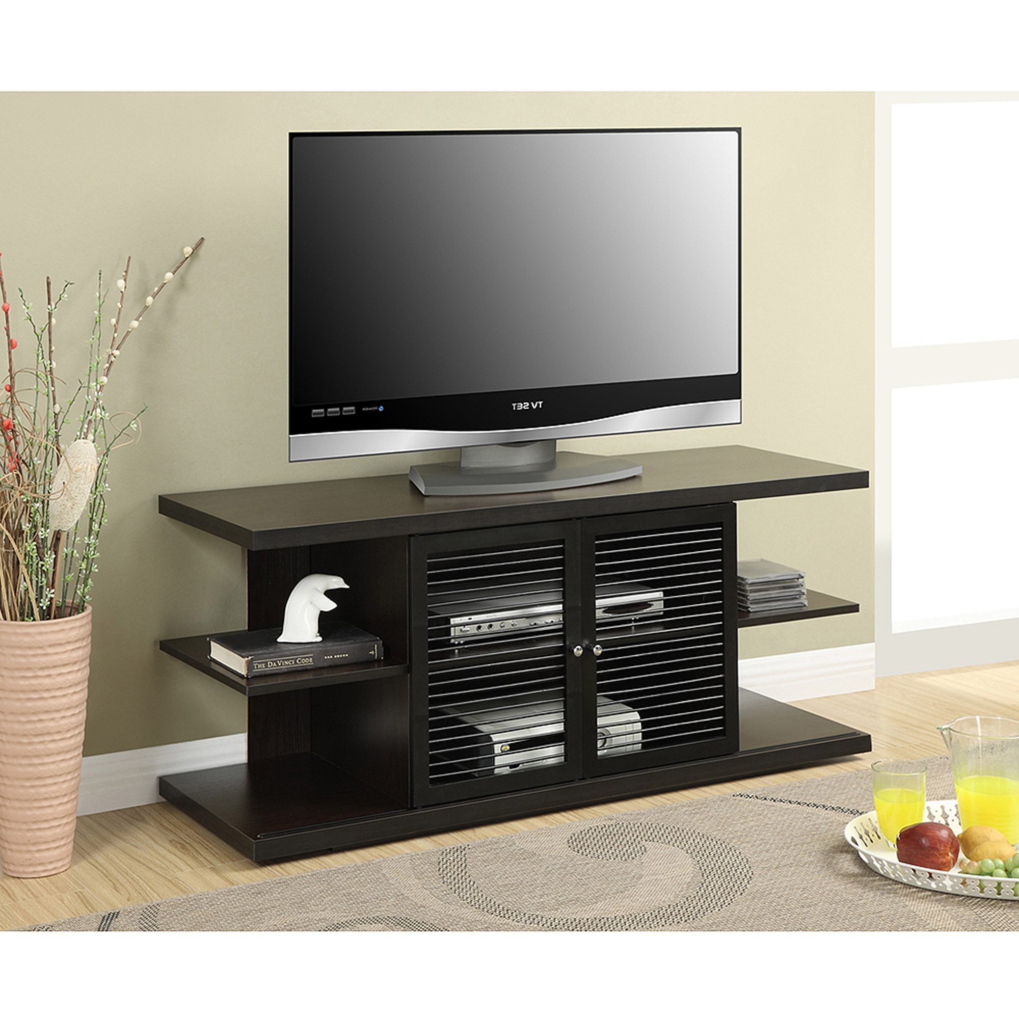 Convenience Concepts Designs2Go East Hampton TV Stand for TVs up to 50'', Black/Espresso