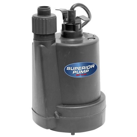 Superior Pump 1/4 HP Utility Pump (Best Sump Pump Backup System)