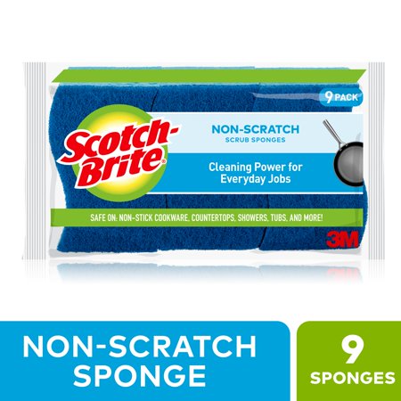 Scotch Brite Household Scrubber - Scotch-Brite Non-Scratch Scrub Sponge, 9 Count