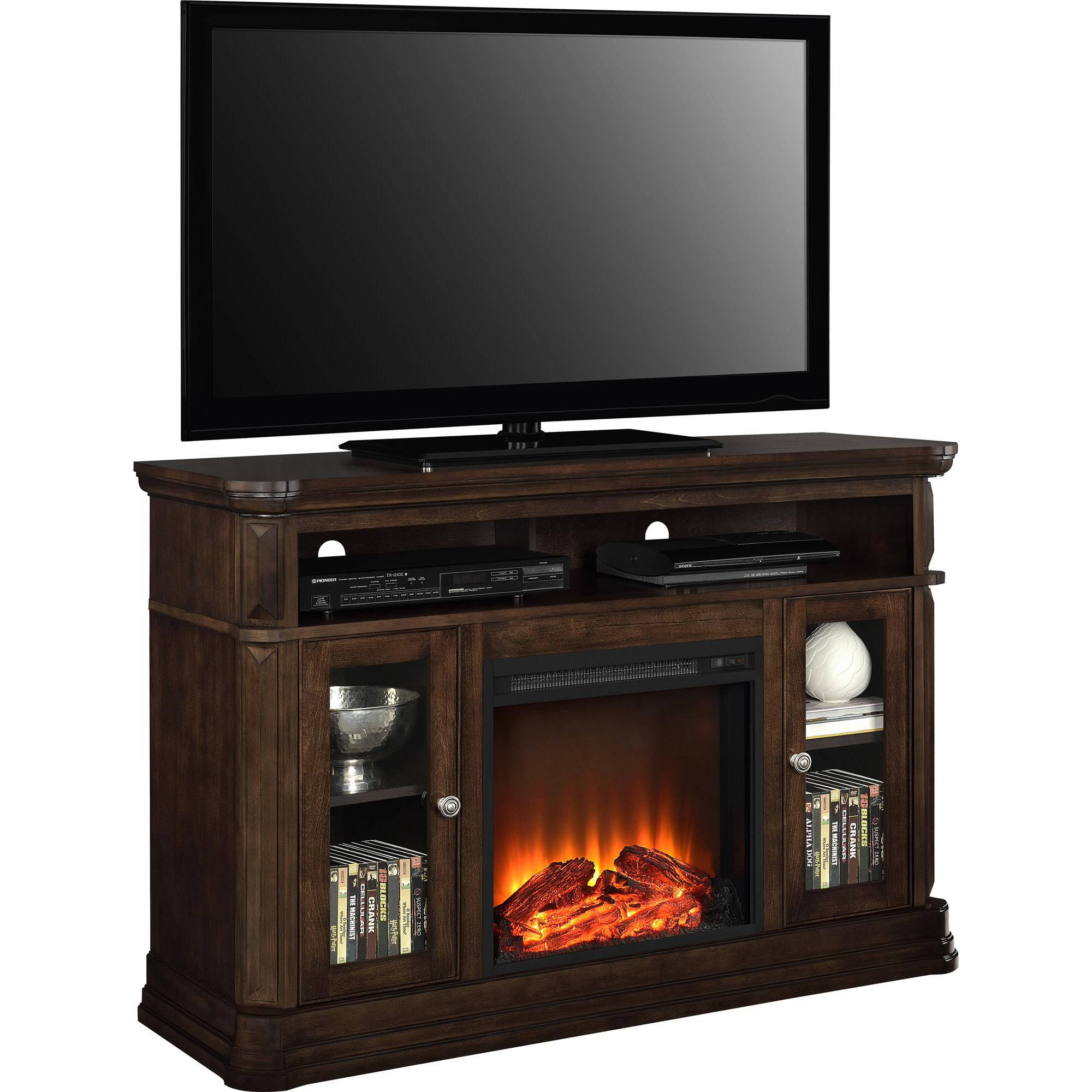 Brooklyn Fireplace TV Console for TVs up to 50'', Espresso